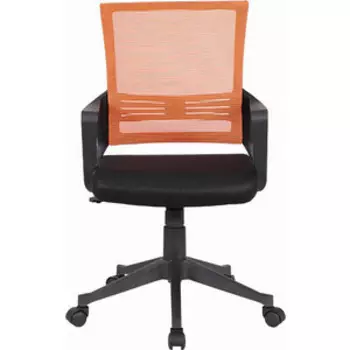 Кресло Brabix Balance MG-320 с подлокотниками комбинированное черное/оранжевое (531832)