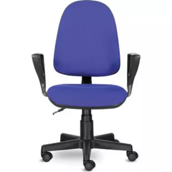 Кресло Brabix Prestige Ergo MG-311 регулируемая эргономичная спинка/ткань черно-синее (531876)