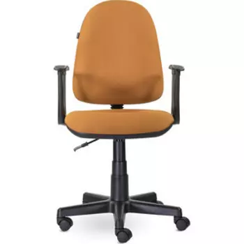 Кресло Brabix Prestige Start MG-312 эргономичная спинка/ткань оранжевое (531922)