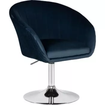 Кресло дизайнерское Dobrin EDISON LM-8600 синий велюр (1922-20)