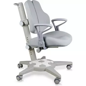 Кресло ErgoKids Jasper Duo Multicolor (Y-106 G) обивка серая + розовый и голубой чехол + подлокотники