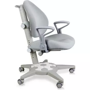 Кресло ErgoKids Jasper Multicolor (Y-105) G обивка серая + розовый и голубой чехол + подлокотники