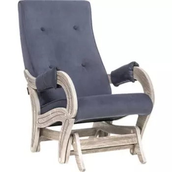 Кресло-глайдер Leset Модель 708 дуб шампань патина, ткань verona denim blue