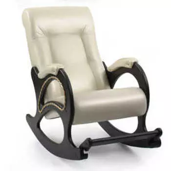 Кресло-качалка Мебель Импэкс МИ Модель 44 каркас венге с лозой,обивка Орегон перламутр 106