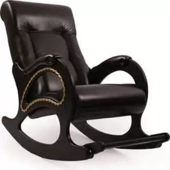 Кресло-качалка Мебель Импэкс МИ Модель 44 каркас венге с лозой,обивка Орегон перламутр 120