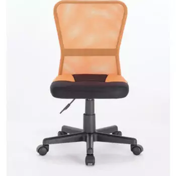 Кресло компактное Brabix Smart MG-313 без подлокотников комбинированное черное/оранжевое (531844)