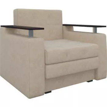 Кресло-кровать Мебелико Комфорт микровельвет бежевый