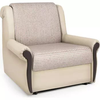 Кресло-кровать Шарм-Дизайн Аккорд М корфу беж и экокожа беж