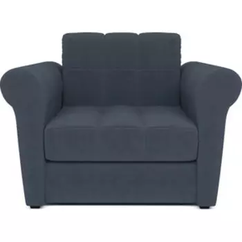 Кресло Mebel Ars Гранд велюр серо-синий/НВ-178/26 ППУ кровать