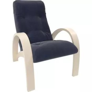 Кресло Мебель Импэкс Модель S7 дуб шампань/шпон ткань Verona denim blue