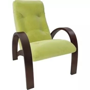 Кресло Мебель Импэкс Модель S7 орех/шпон ткань Verona apple green