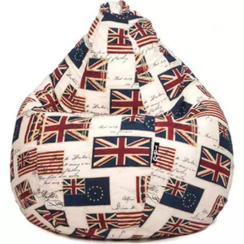 Кресло мешок GoodPoof Груша жаккард флаги 3XL