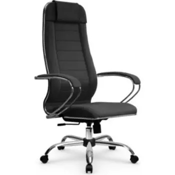 Кресло Метта МЕТТА B 1m 32P / подл.127 / осн.003 Рогожка B Темно-серый