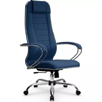 Кресло Метта МЕТТА B 1m 32PF / подл.127 / осн.003 Рогожка B Синий