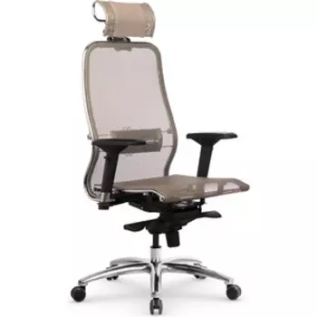 Кресло Метта Samurai S-3.04 MPES Темно-бежевый, подголовник темно-бежевый