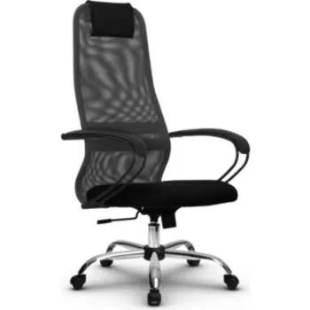 Кресло Метта SU-B-8 / подл.130 / осн.003 Темно-серый