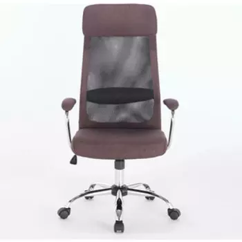 Кресло офисное Brabix Flight EX0540 хром, ткань сетка коричневое (531849)