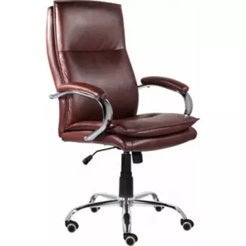 Кресло офисное Brabix Premium Cuba Ex-542, экокожа, коричневое (532550)