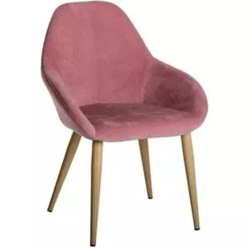 Кресло R-home Kent розовый/натуральный дуб