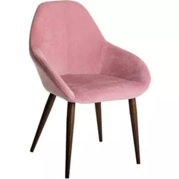 Кресло R-home Kent розовый/темный орех