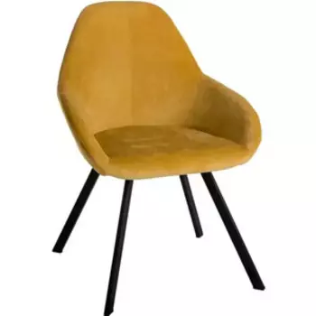 Кресло R-home Kent желтый/Арки
