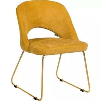 Кресло R-home Lars желтый/ЛинкЗолот