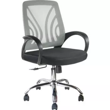 Кресло Riva Chair RCH 8099E серая сетка/хром крестовина