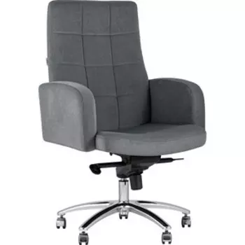 Кресло руководителя Stool Group Лансет микровелюр темно-серый