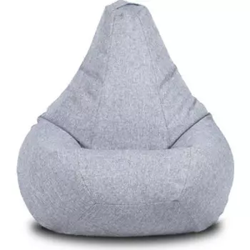 Кресло Шарм-Дизайн Груша рогожка светло-серый