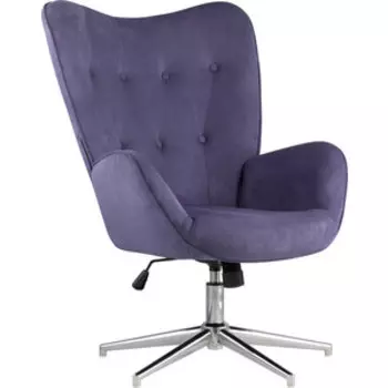 Кресло Stool Group Филадельфия регулируемое замша синий FUCHS HY-82