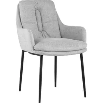 Кресло Stool Group Саманта рогожка светло-серый