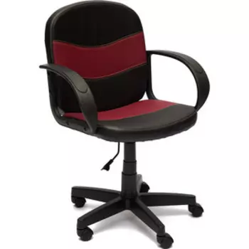 Кресло TetChair BAGGI кож/зам, черный/бордо, 36-6/36-7