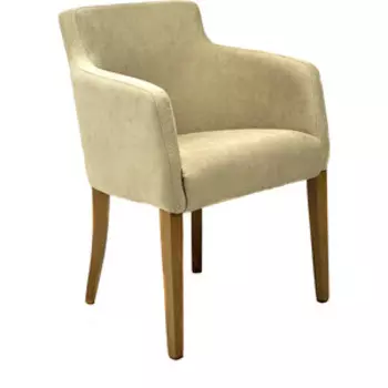 Кресло TetChair Knez бук ножки натуральный, ткань бежевый (panda 18)