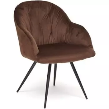 Кресло TetChair Livorno (mod.1602 ) металл/ткань коричневый вельвет