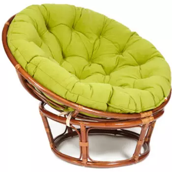 Кресло TetChair Papasan 23/01 W с подушкой Pecan орех/флок олива 23