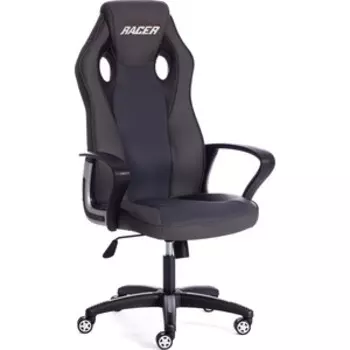 Кресло TetChair Racer кож/зам/ткань металлик/серый 36/12