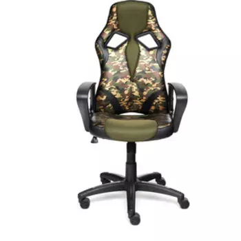 Кресло TetChair Runner military кож/зам/ткань хаки