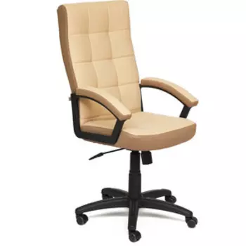 Кресло TetChair TRENDY кожзам/ткань бежевый/бронзовый 36-34/21