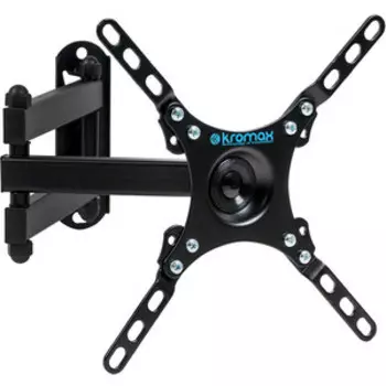 Кронштейн для телевизора Kromax DIX-13 черный 15''-42'' макс.20кг настенный поворотно-выдвижной и наклонный