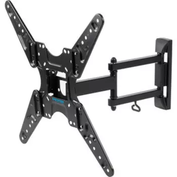 Кронштейн для телевизора Kromax OPTIMA-414 черный 20''-55'' макс.30кг настенный поворотно-выдвижной и наклонный