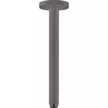 Кронштейн для верхнего душа Hansgrohe S 30 см, шлифованный черный хром (27389340)