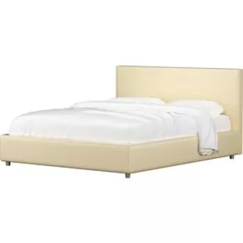 Кровать АртМебель Кариба эко-кожа бежевый