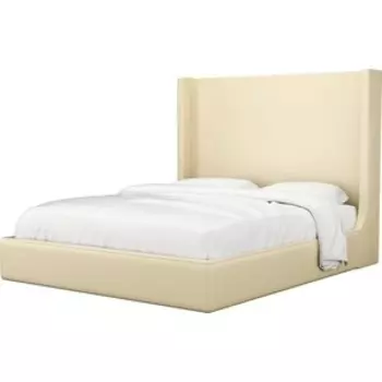 Кровать АртМебель Ларго эко-кожа бежевый