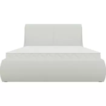 Кровать АртМебель Принцесса эко-кожа белый