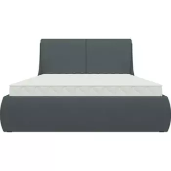 Кровать АртМебель Принцесса эко-кожа черный