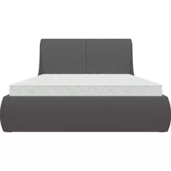 Кровать АртМебель Принцесса эко-кожа коричневый