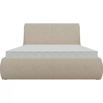 Кровать АртМебель Принцесса микровельвет бежевый