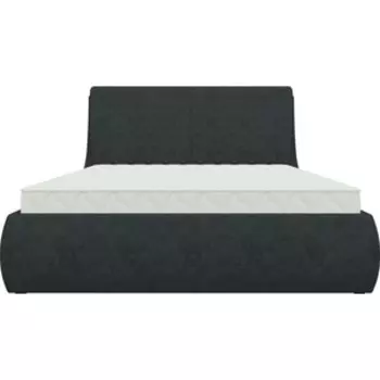 Кровать АртМебель Принцесса микровельвет черный