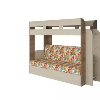 Кровать Атлант Карамель 75 АРТ ясень шимо светлый, ясень шимо темный