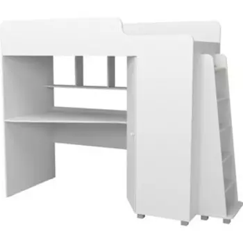 Кровать чердак с рабочей зоной Капризун Р440 5 белый